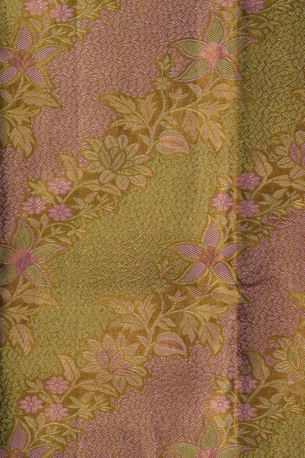Image of A Green Tissue Brocade Kanjivaram Silk Saree