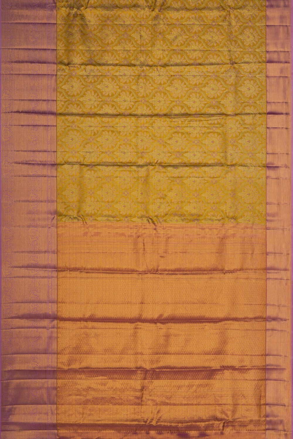 Image of A Green Tissue Brocade Kanjivaram Silk Saree