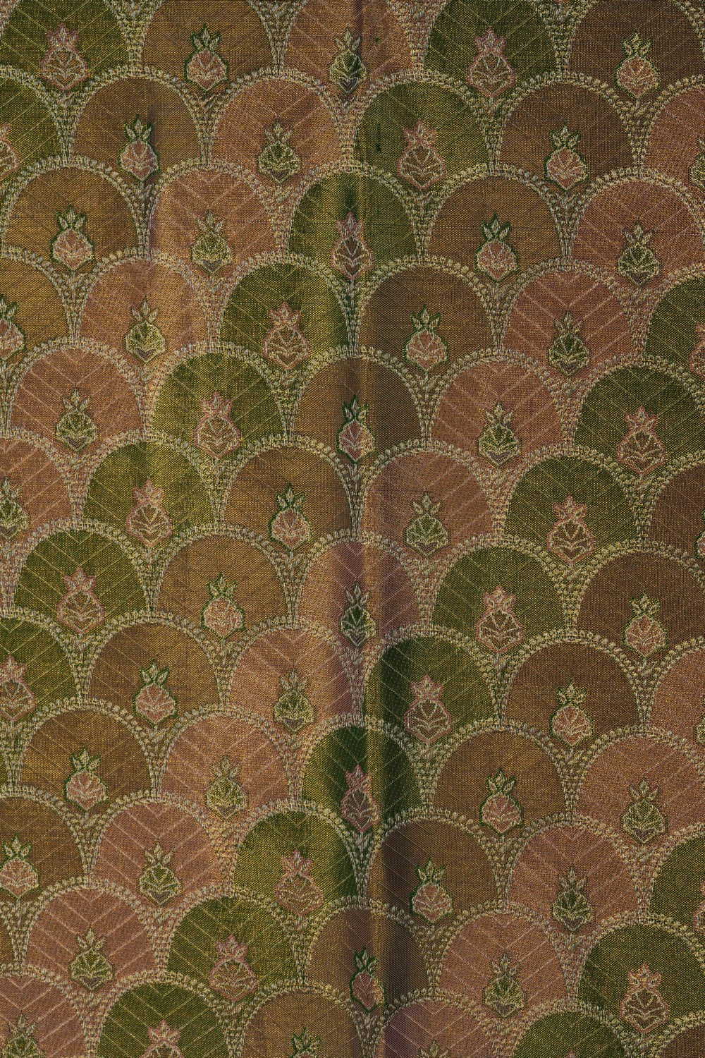 Image of A Green Tissue Brocade Kanjivaram Silk Saree