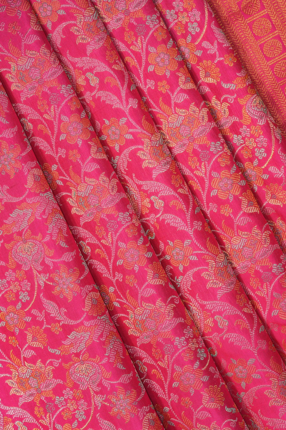 Image of Kanchipattu Brocade Pink Saree