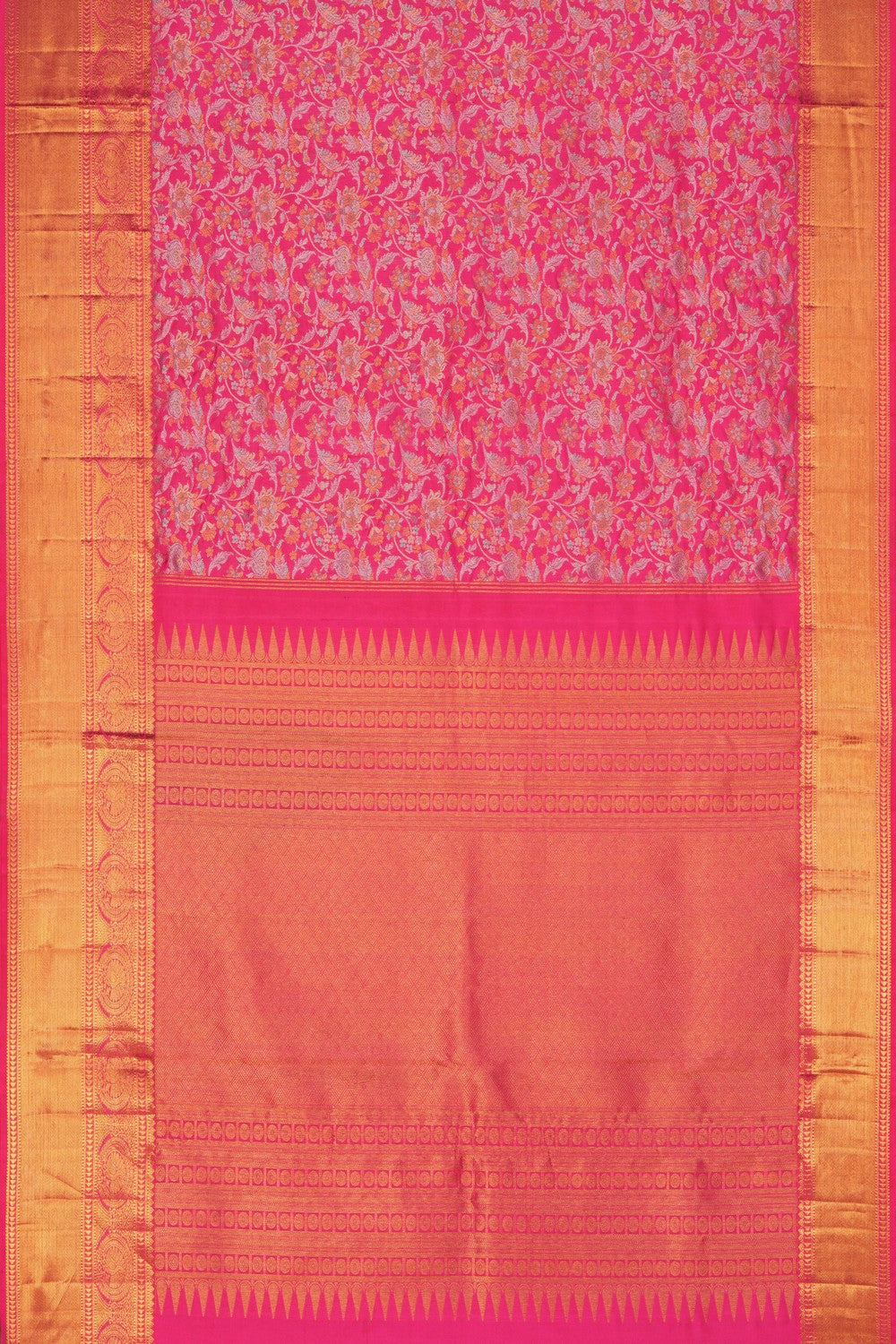 Image of Kanchipattu Brocade Pink Saree
