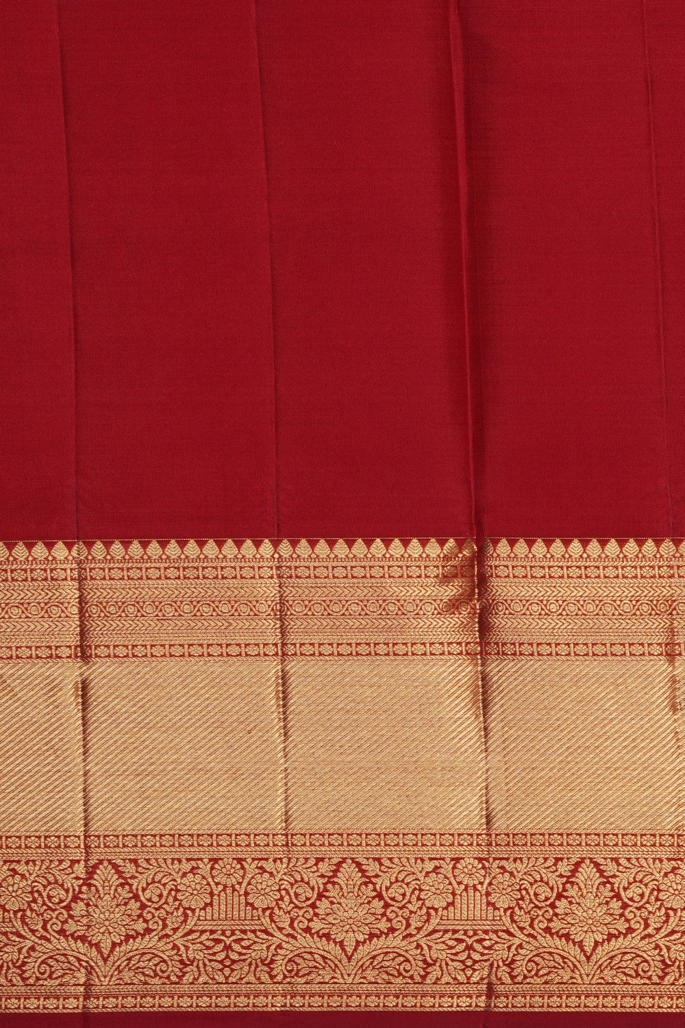 Image of A Red Kanjivaram Silk Saree