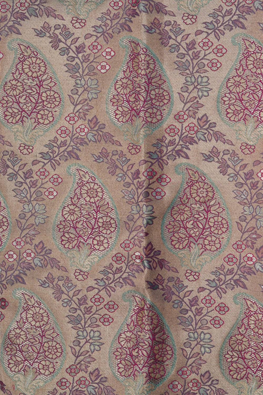 Image of Silver Tissue Brocade Kanjivaram Silk Saree