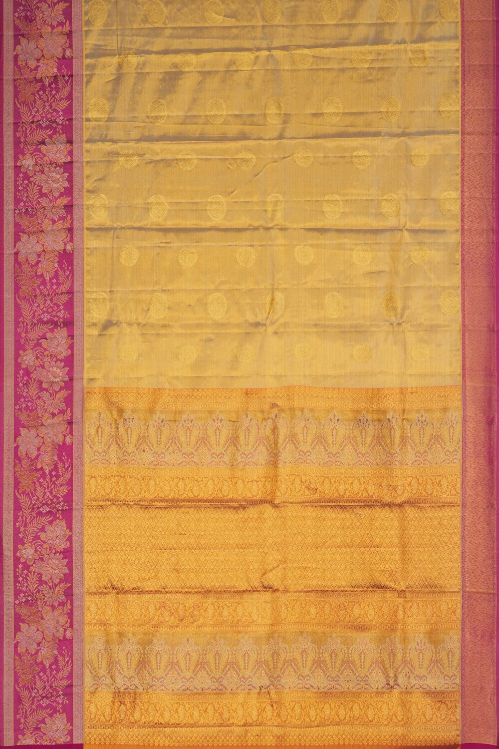 Image of Kanjivaram Silk Tissue Brocade Saree