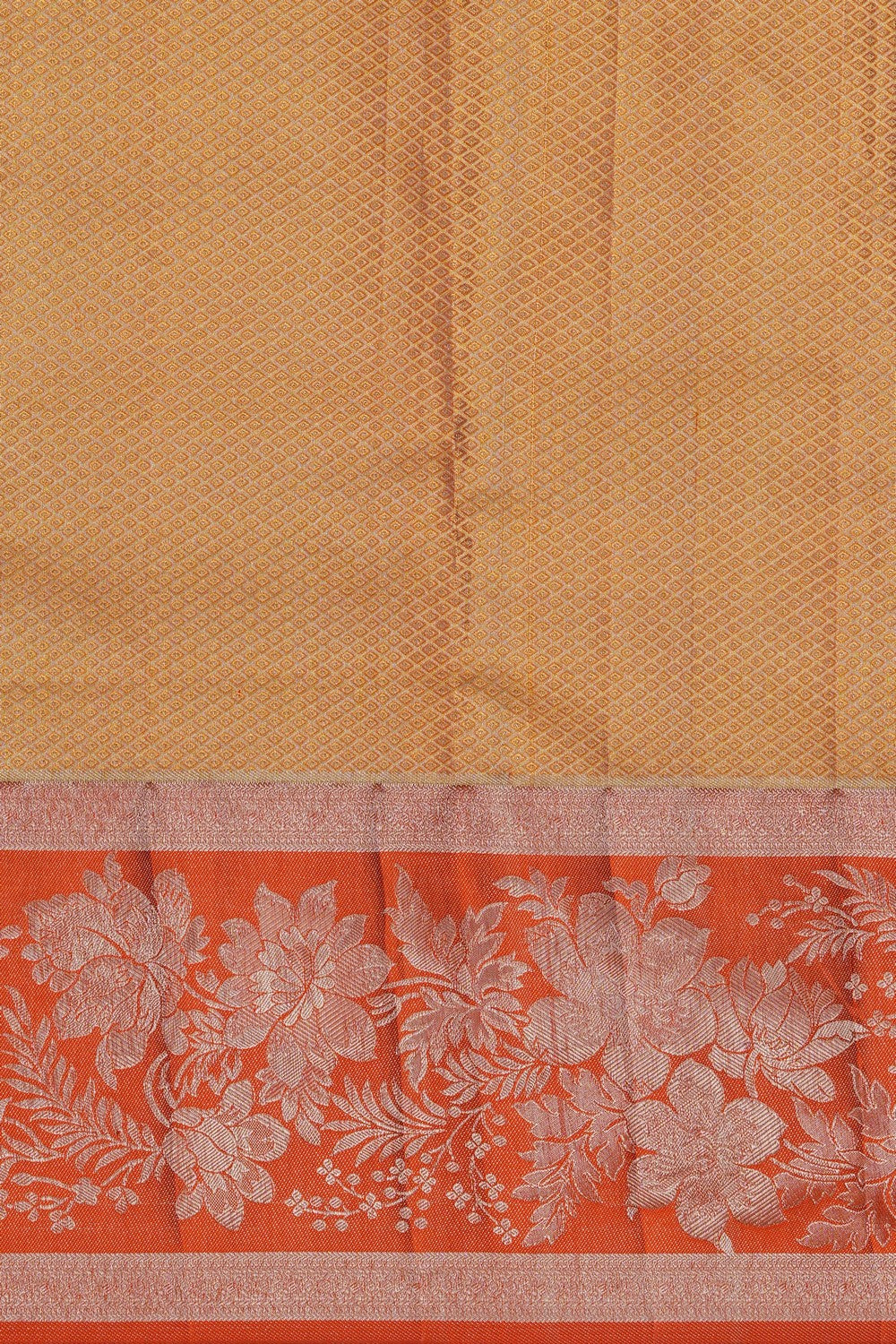 Image of Kanjivaram Silk Tissue Brocade Saree