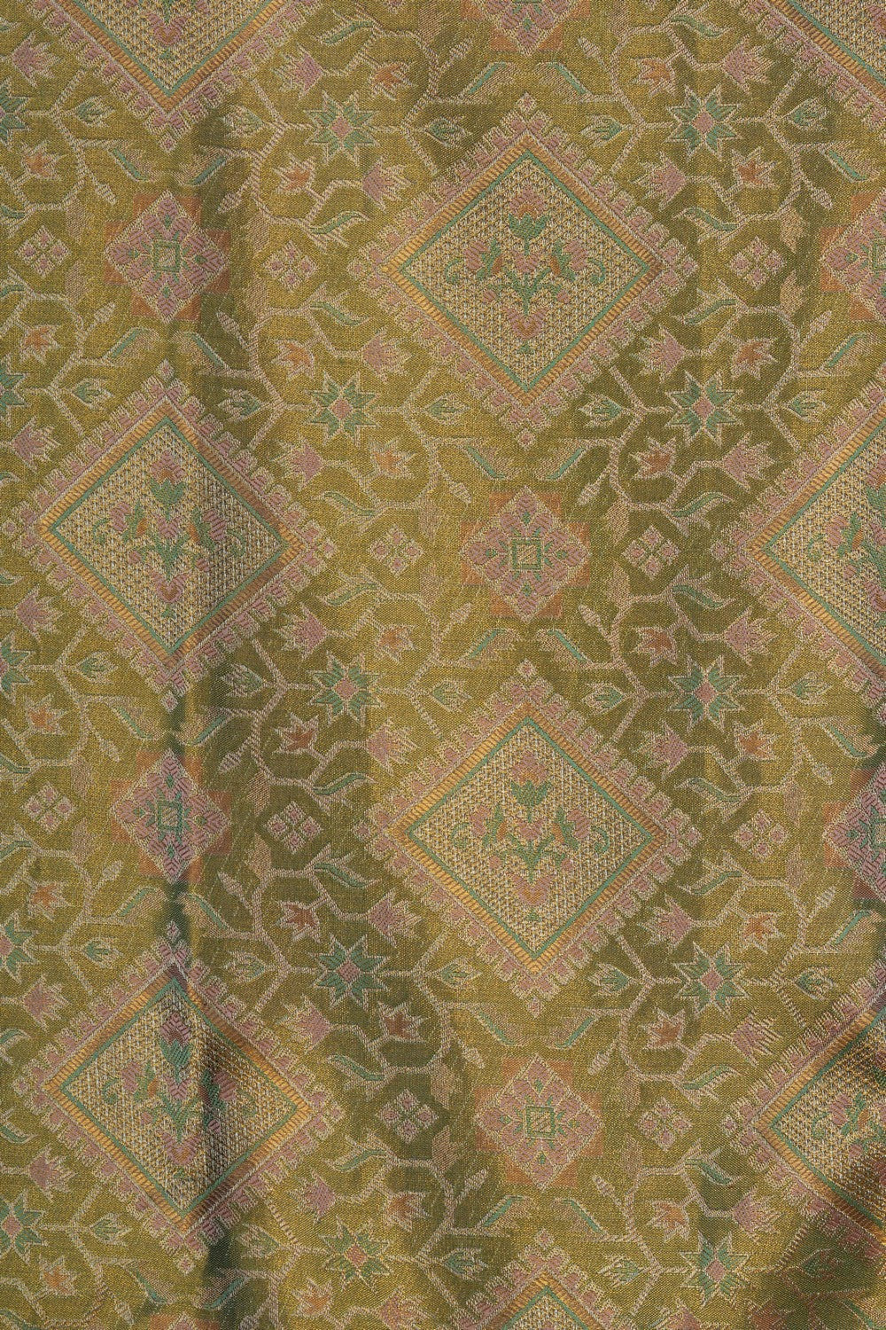 Image of A Green Tissue Brocade Kanjivaram Silk Saree