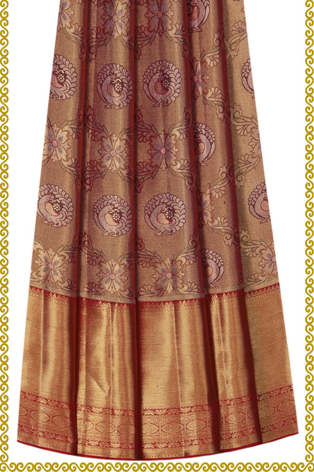Image of Kanchi Pattu Pavadai Unstitched Set