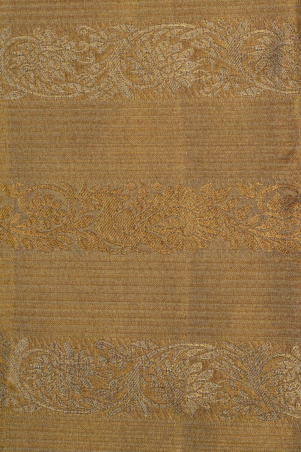 Image of A Gold Brocade Kanjivaram Silk Saree