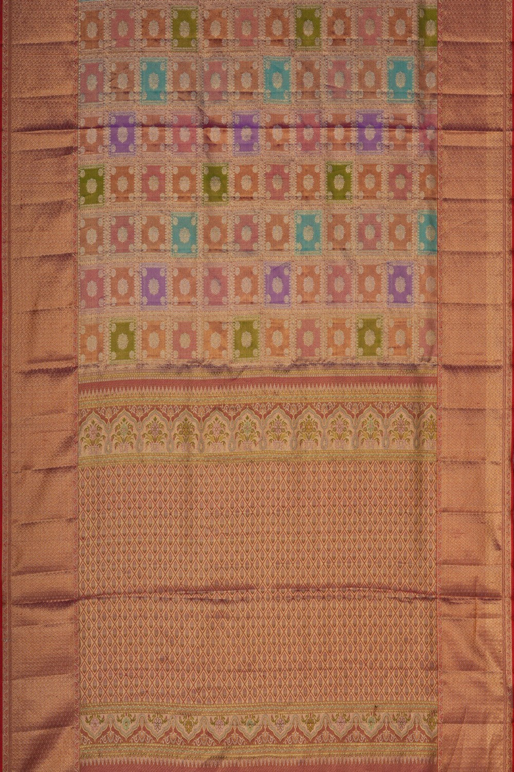 Image of A Rangkat Brocade Kanjivaram Silk Saree