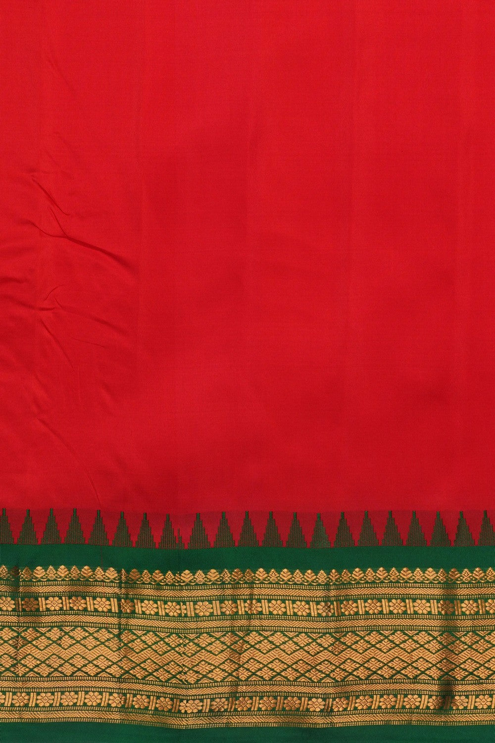 Image of Gadwal Silk Purple Saree