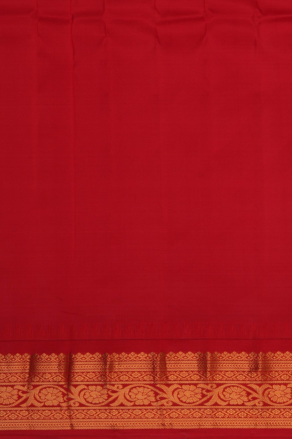 Image of Gadwal Silk Navy Blue Saree