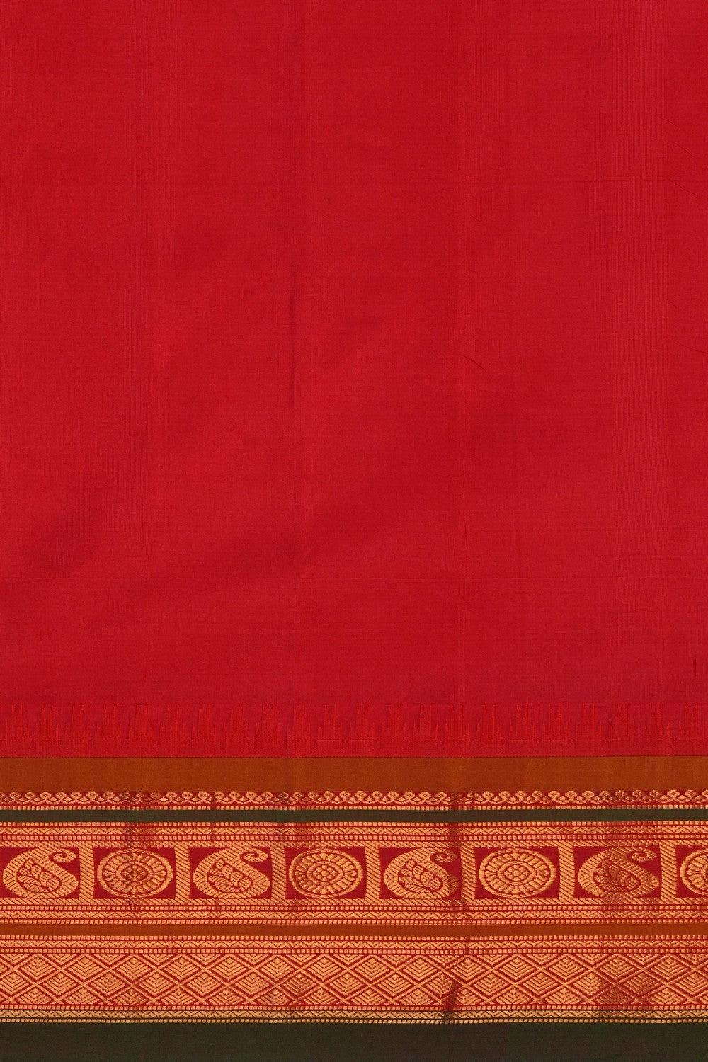 Image of Gadwal Silk Green Saree