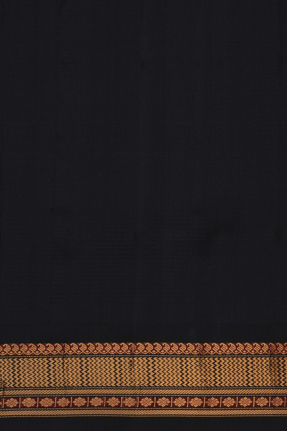 Image of Gadwal Silk Kattam Mustard Saree