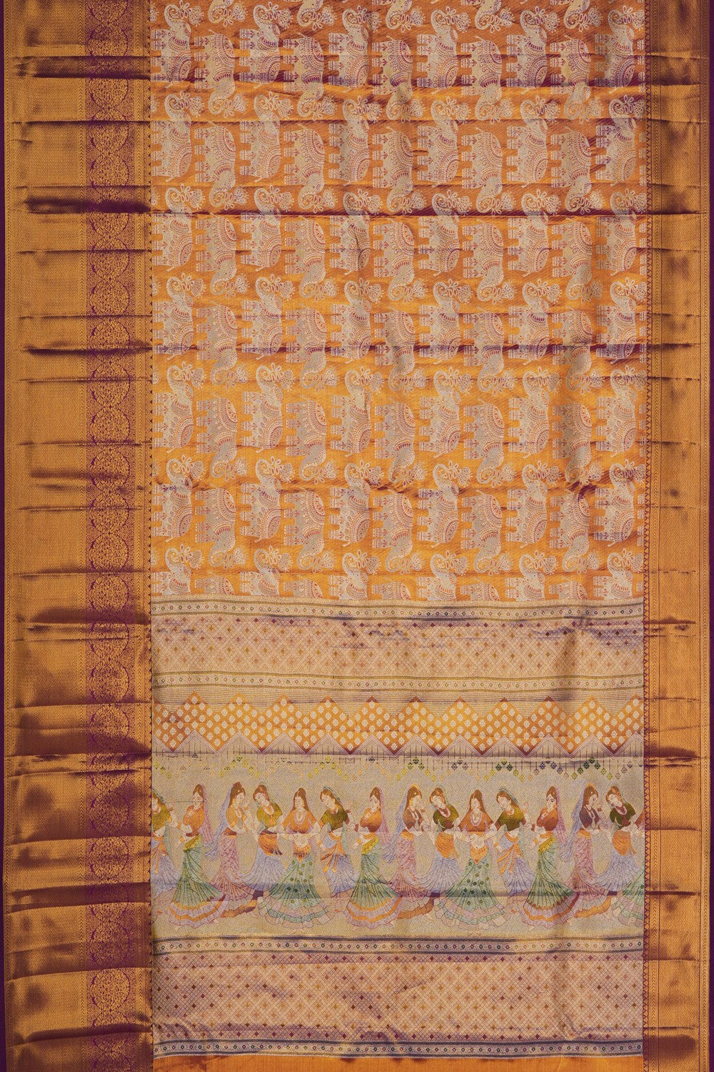 Image of Tissue Brocade Kanjivaram Silk Saree