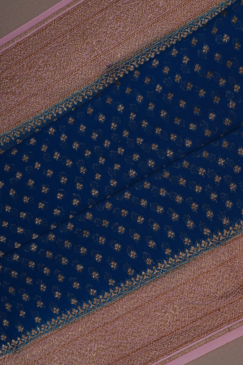 Image of Banarasi Georgette Blue Saree