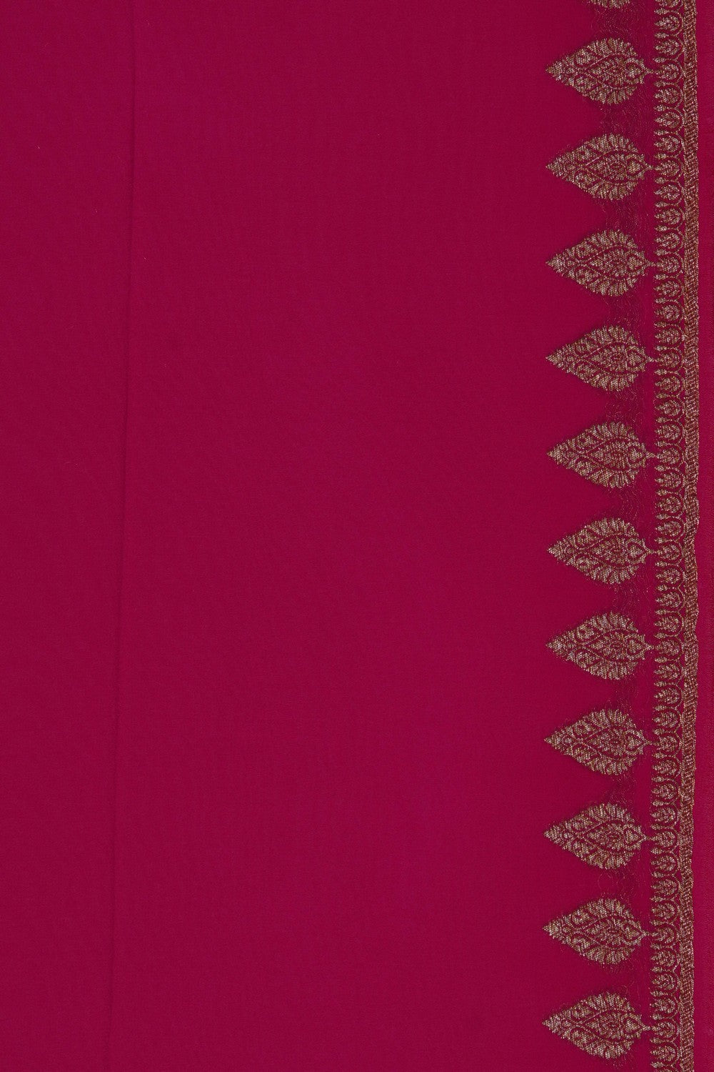 Image of Banarasi Georgette Orange Saree