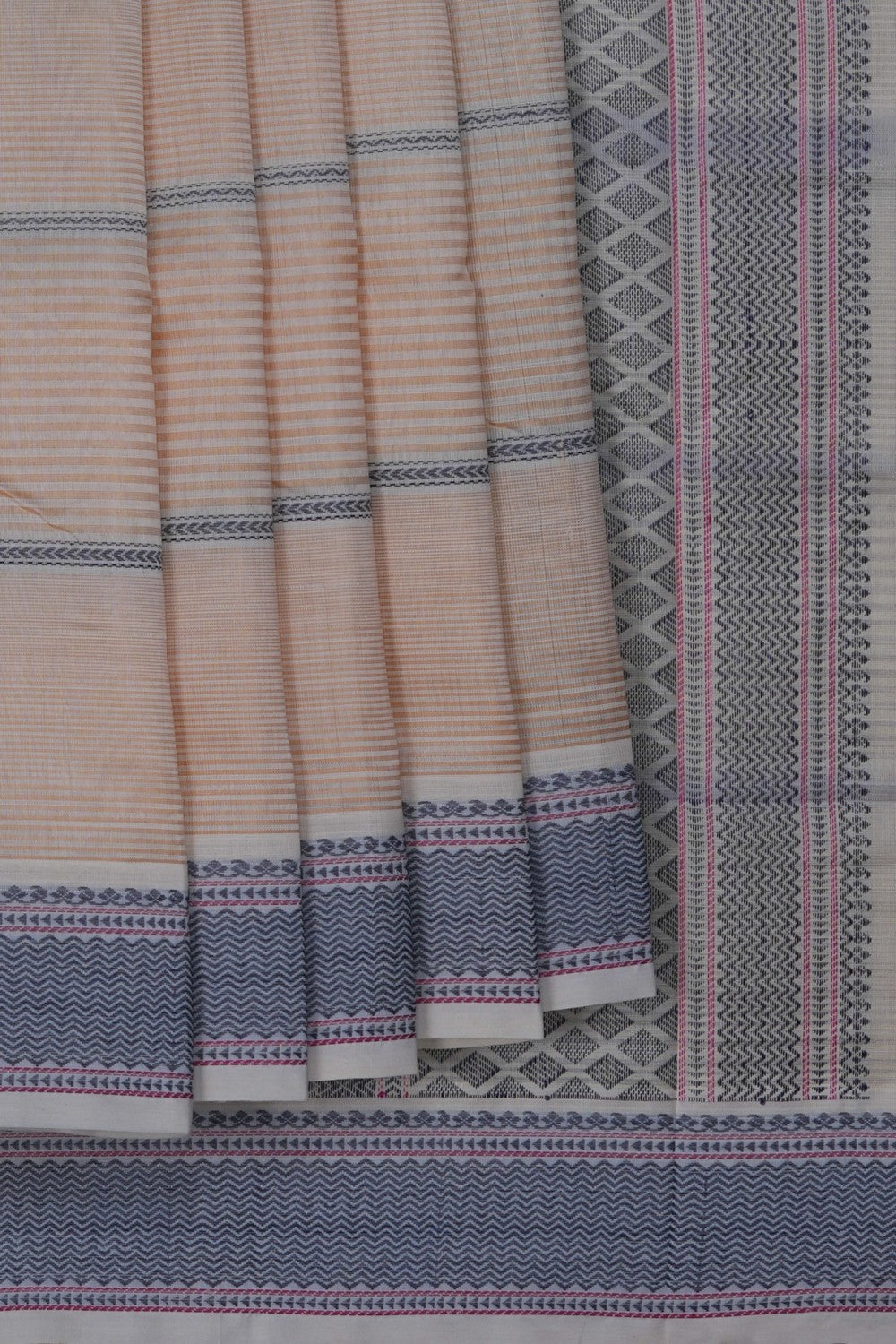 Image of South Silk Cotton Beige Saree