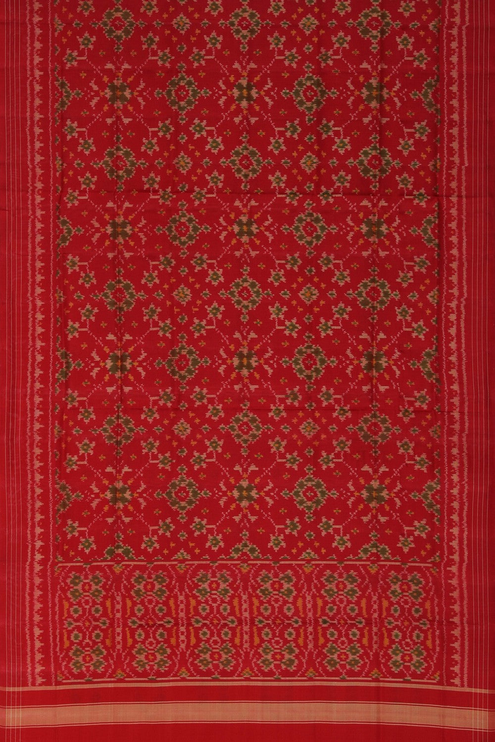 Image of Rajkot Silk Red Dupatta