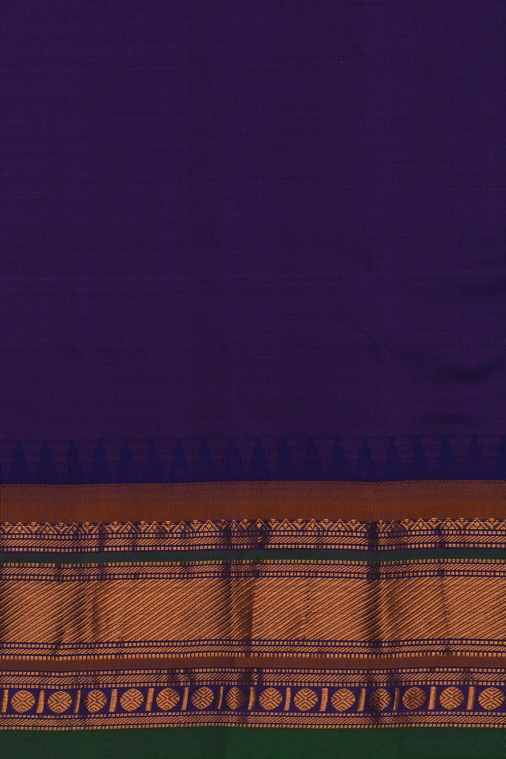 Image of Gadwal Silk Mint-Green Saree