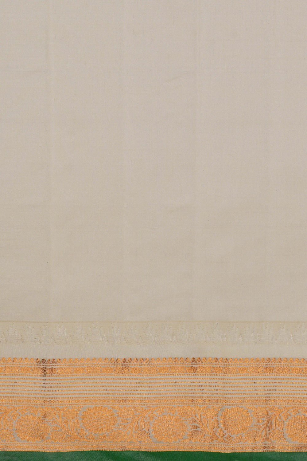 Image of Gadwal Silk Navy Blue Saree