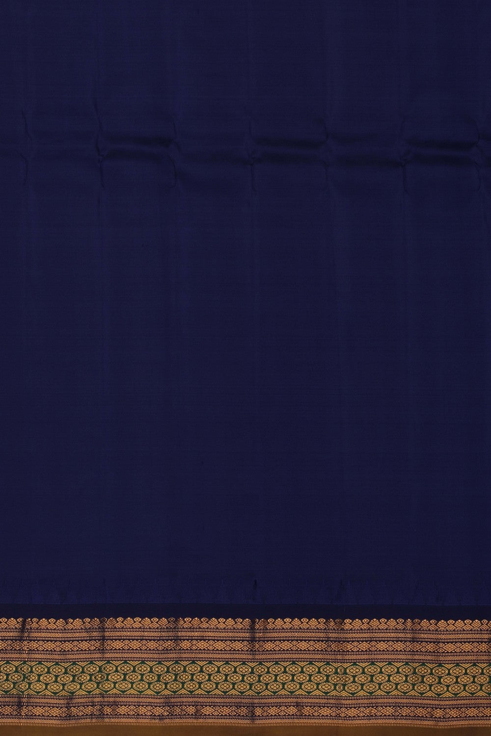 Image of Gadwal Silk Teal Green Saree
