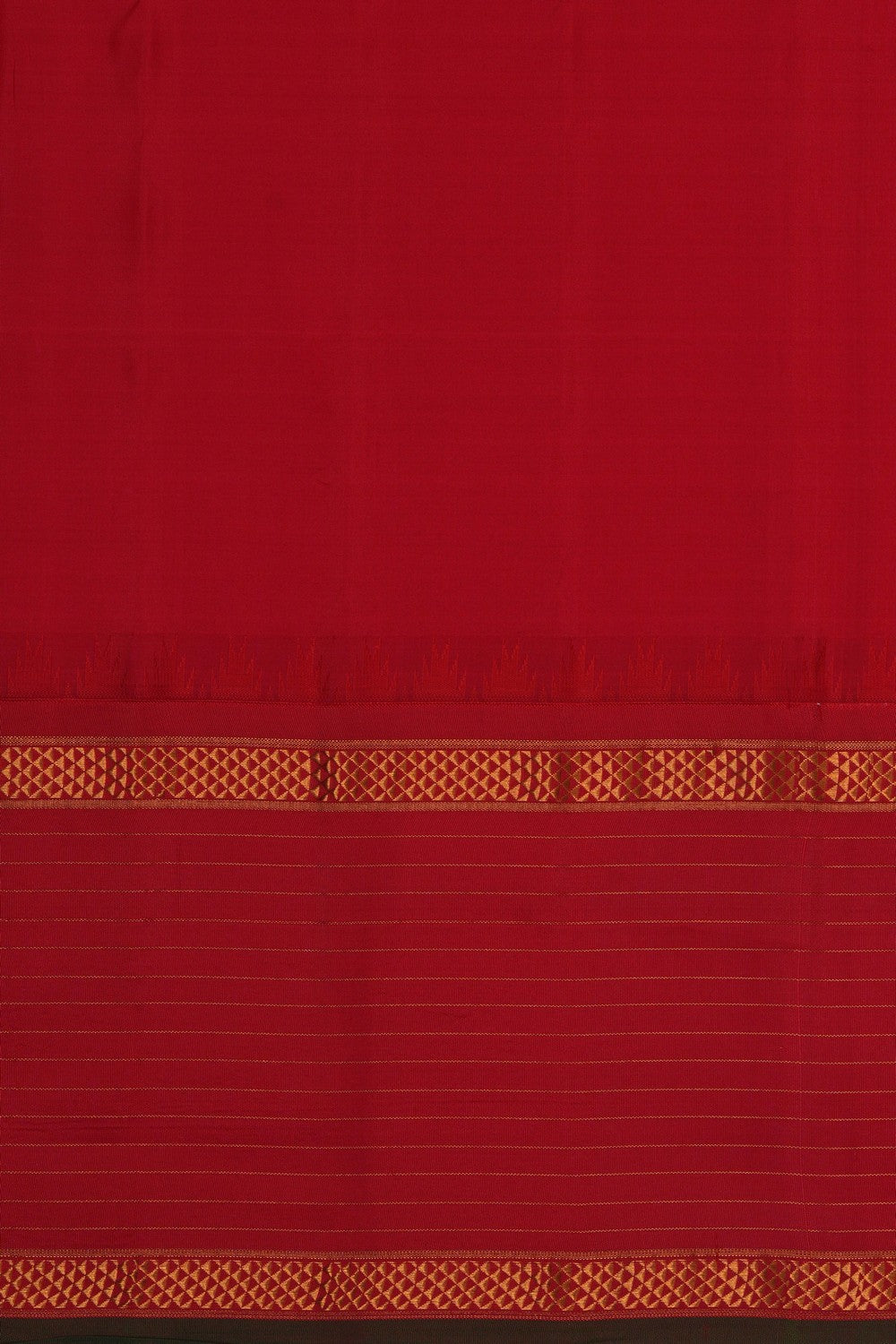 Image of Gadwal Silk Blue Saree
