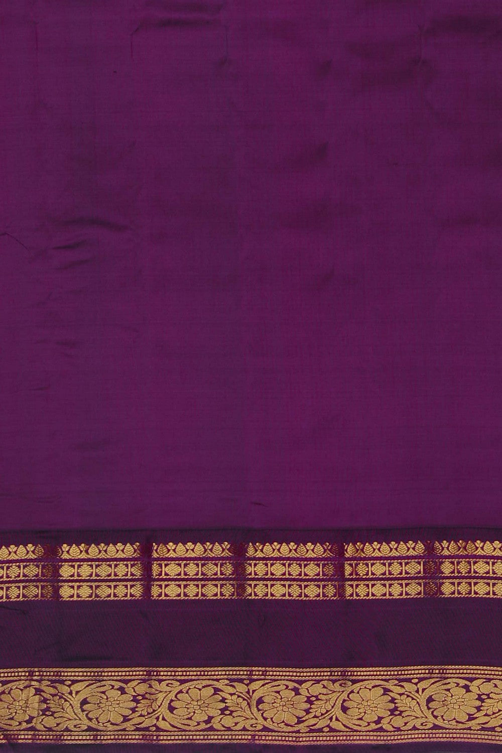 Image of Gadwal Silk Luxurious Yellow Saree