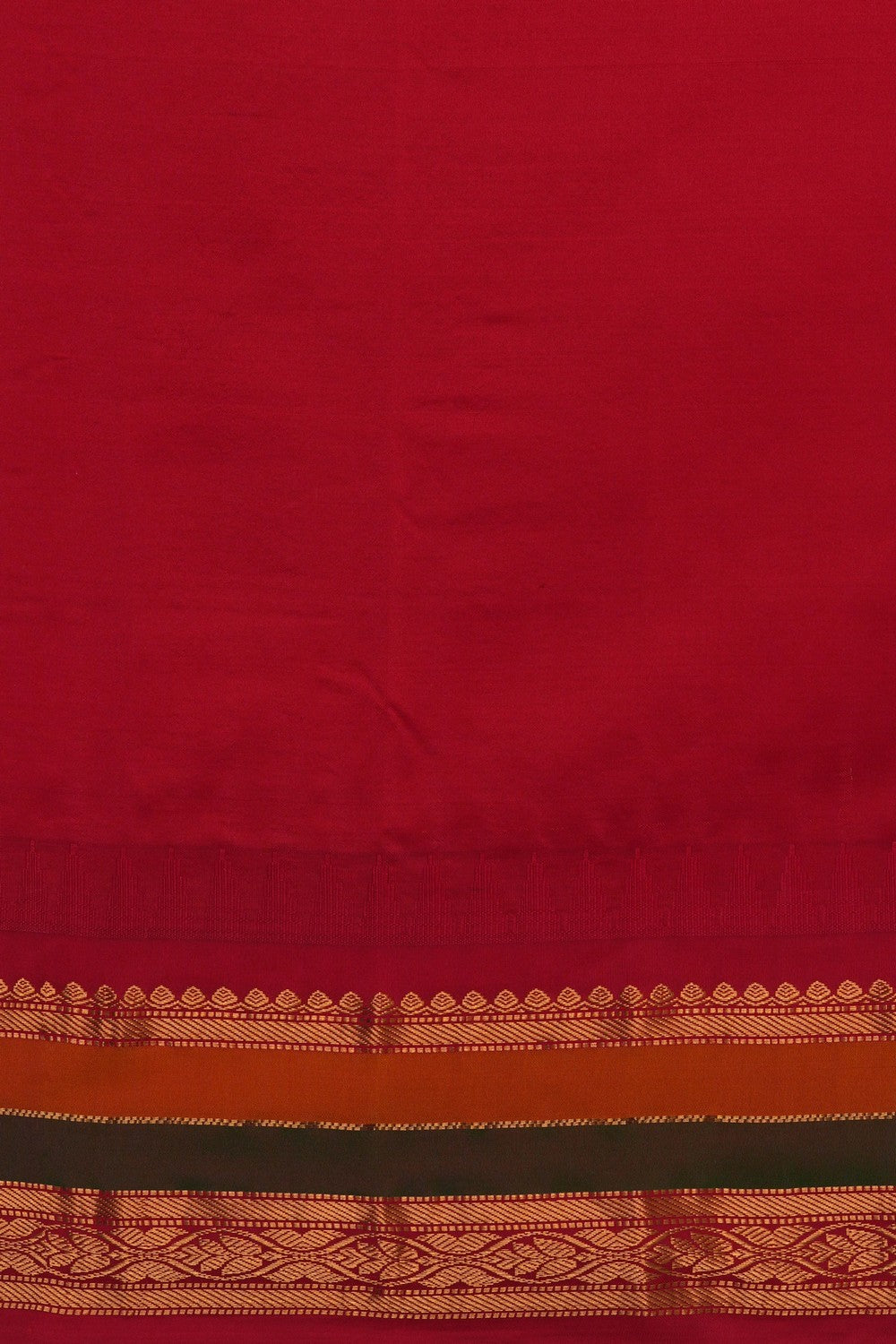 Image of Gadwal Silk Mustard Saree