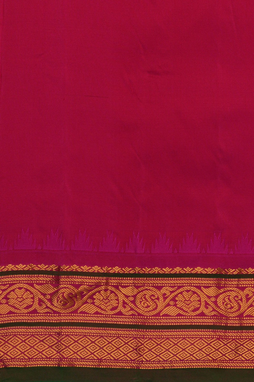 Image of Gadwal Silk Mint-Green Saree