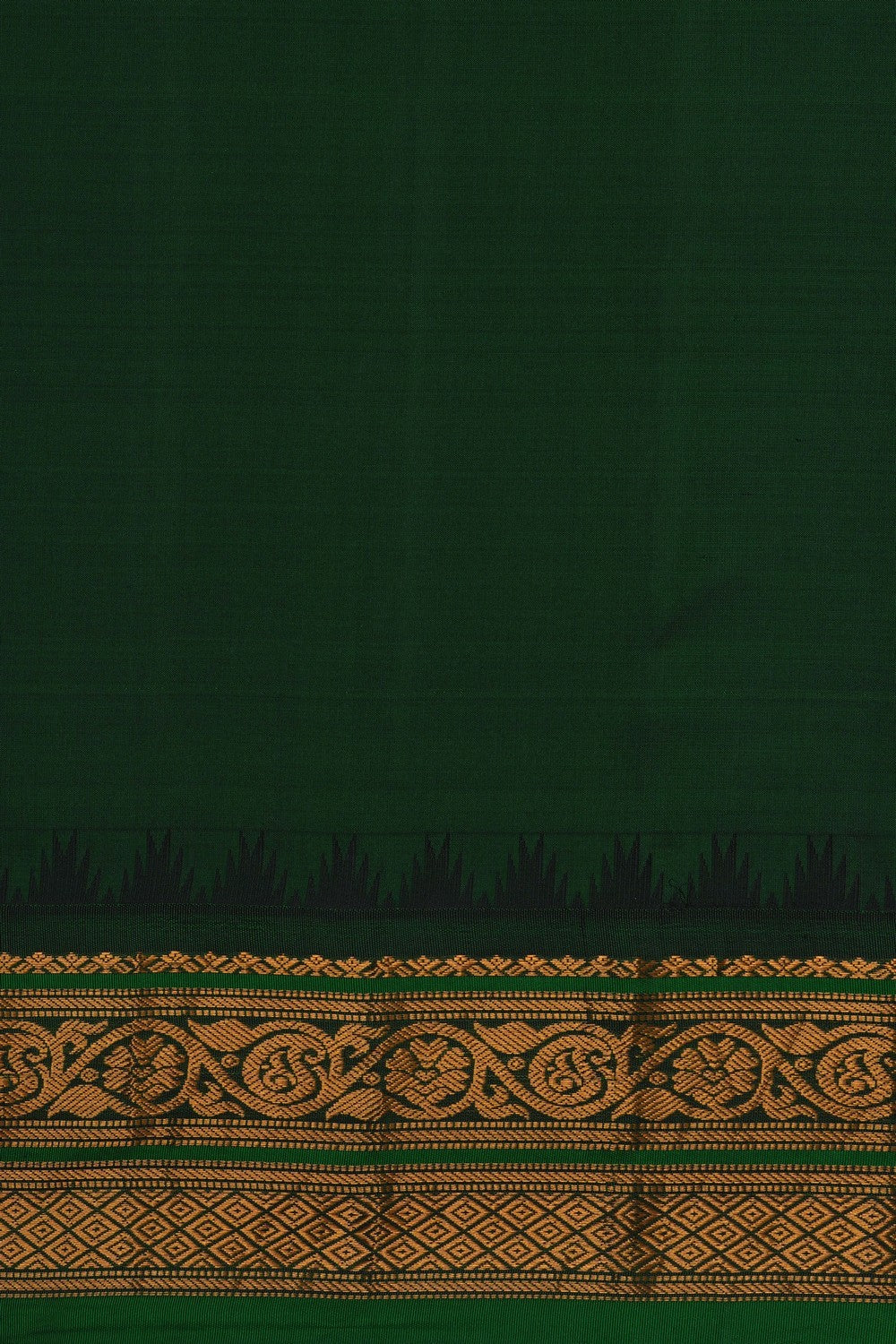 Image of Gadwal Silk Kattam Pink Saree