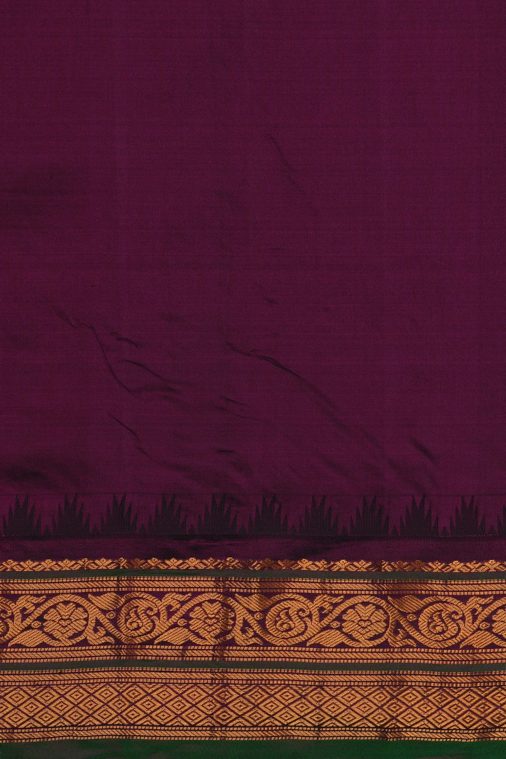 Image of Gadwal Silk Beige Saree