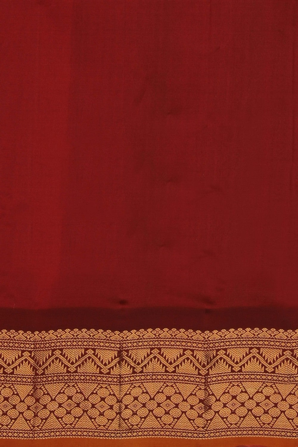 Image of Gadwal Silk Cotton Turquoise Blue Saree