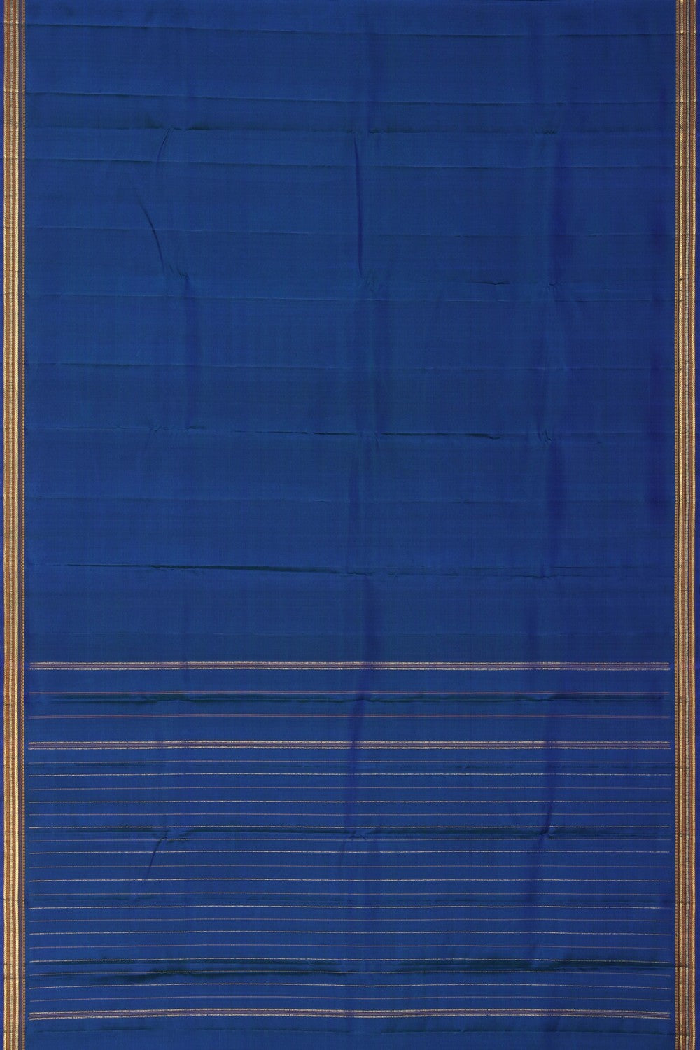 Image of Kanjivaram Silk Blue Saree
