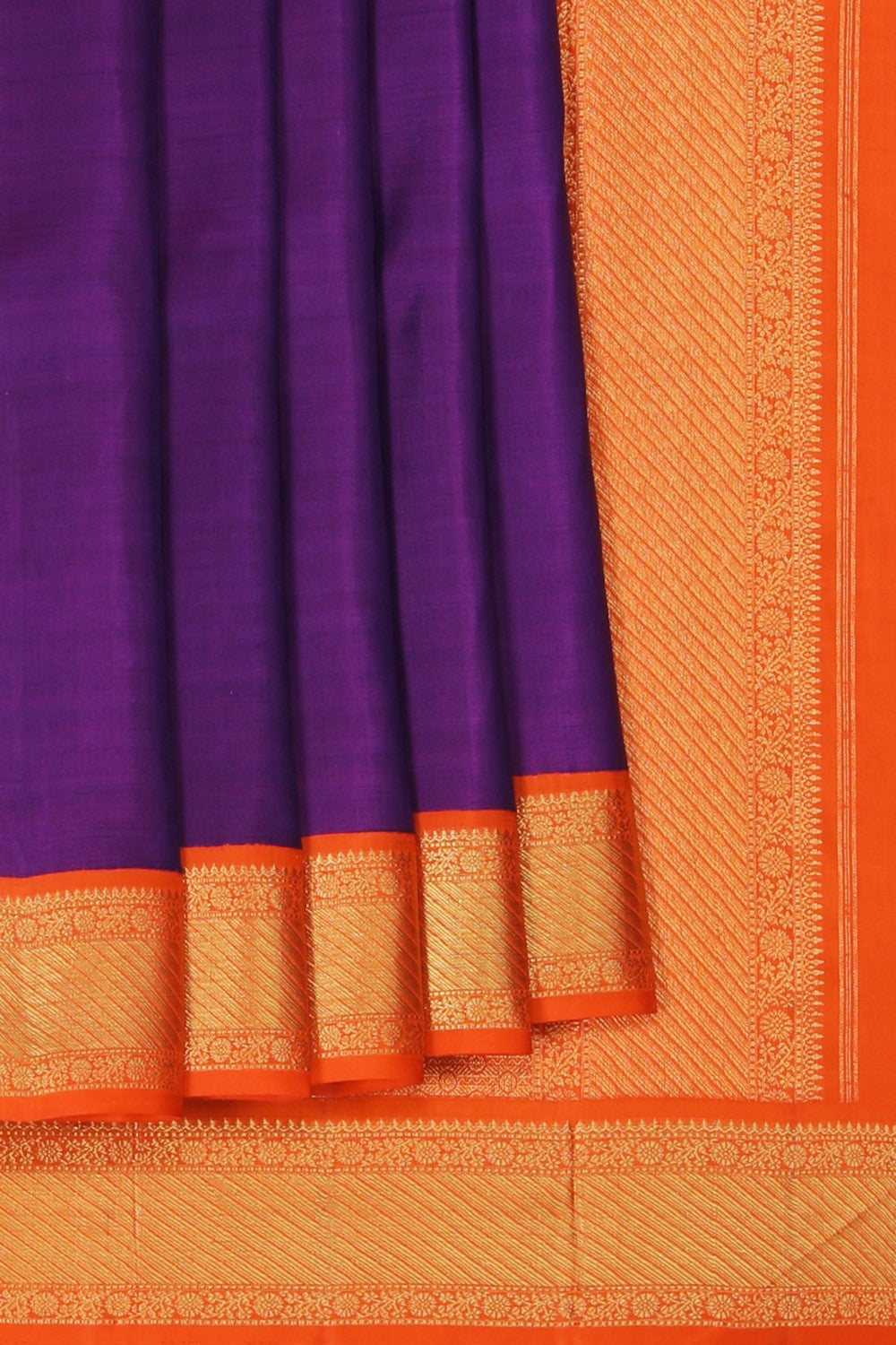 Image of Kanjivaram Silk Purple Saree