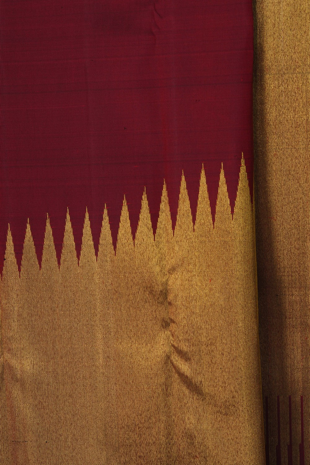 Image of Kanjivaram Silk Maroon Saree