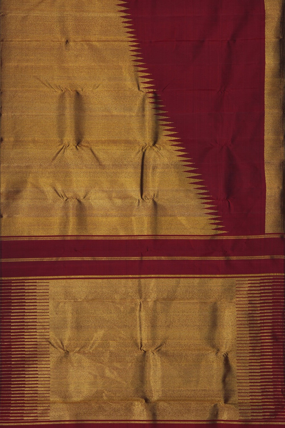 Image of Kanjivaram Silk Maroon Saree