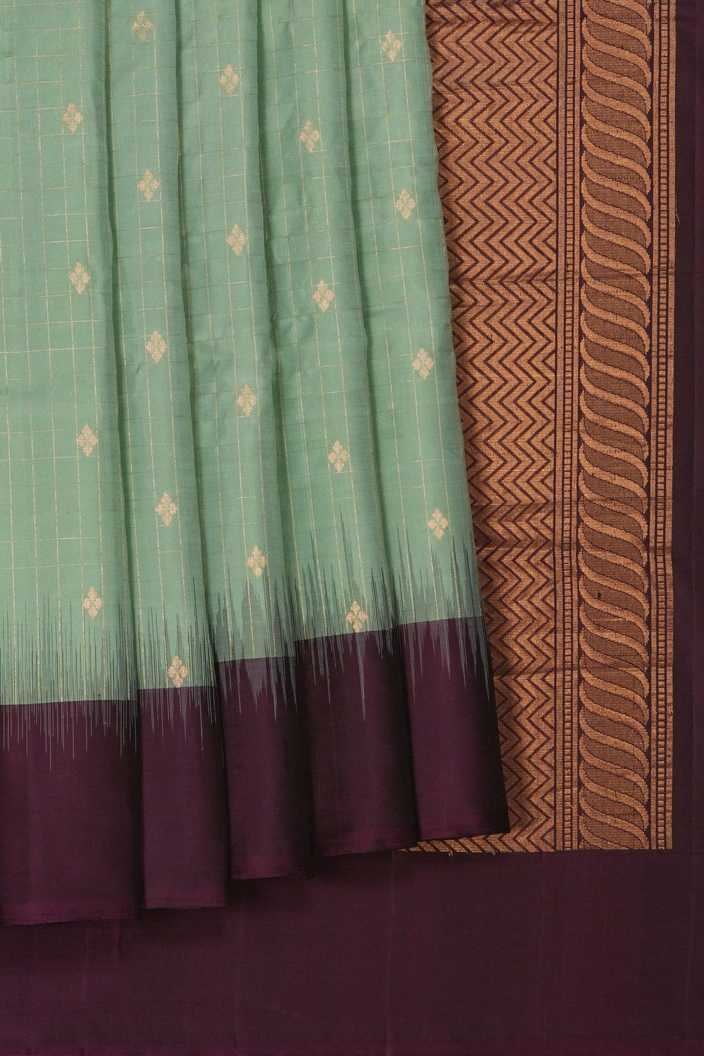 Image of South Silk Sage Green Saree