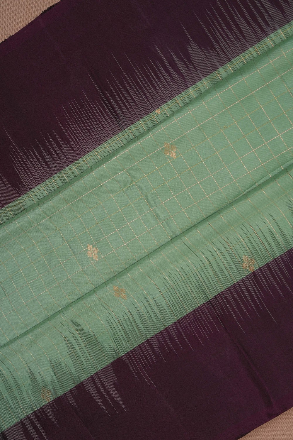 Image of South Silk Sage Green Saree