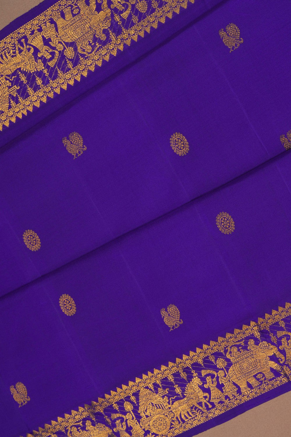 Image of Kanjivaram Silk Purple Saree