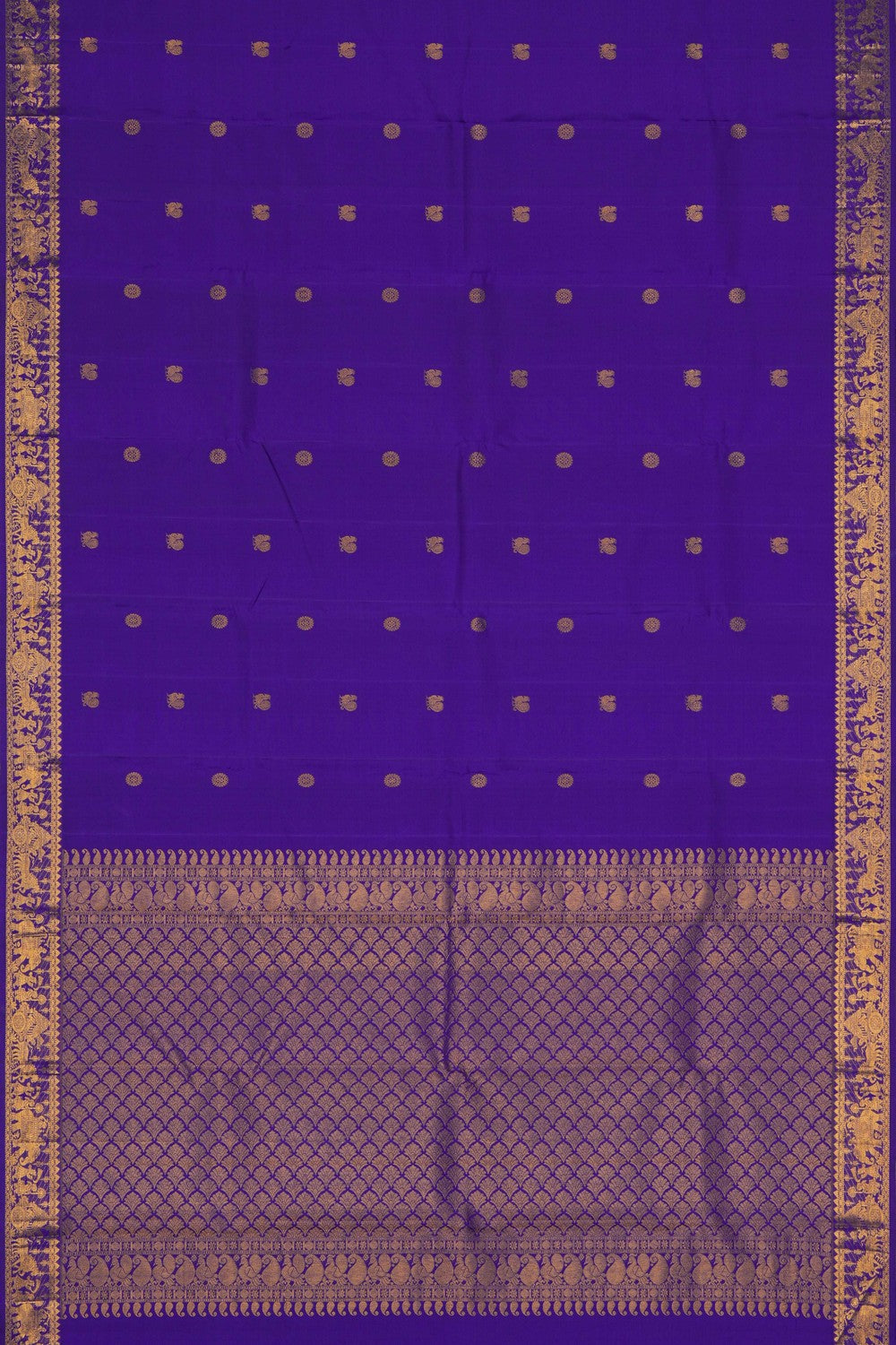 Image of Kanjivaram Silk Purple Saree