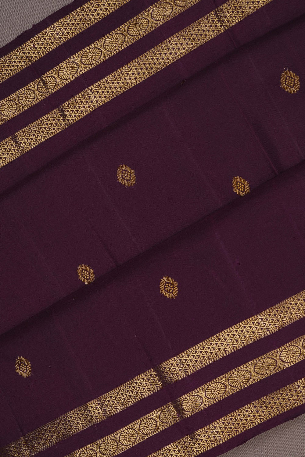 Image of Kanjivaram Silk Purple Saree