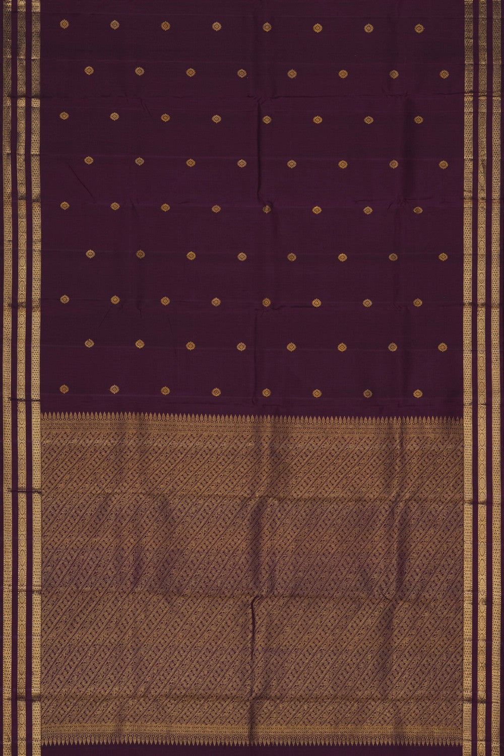 Image of Kanjivaram Silk Purple Saree