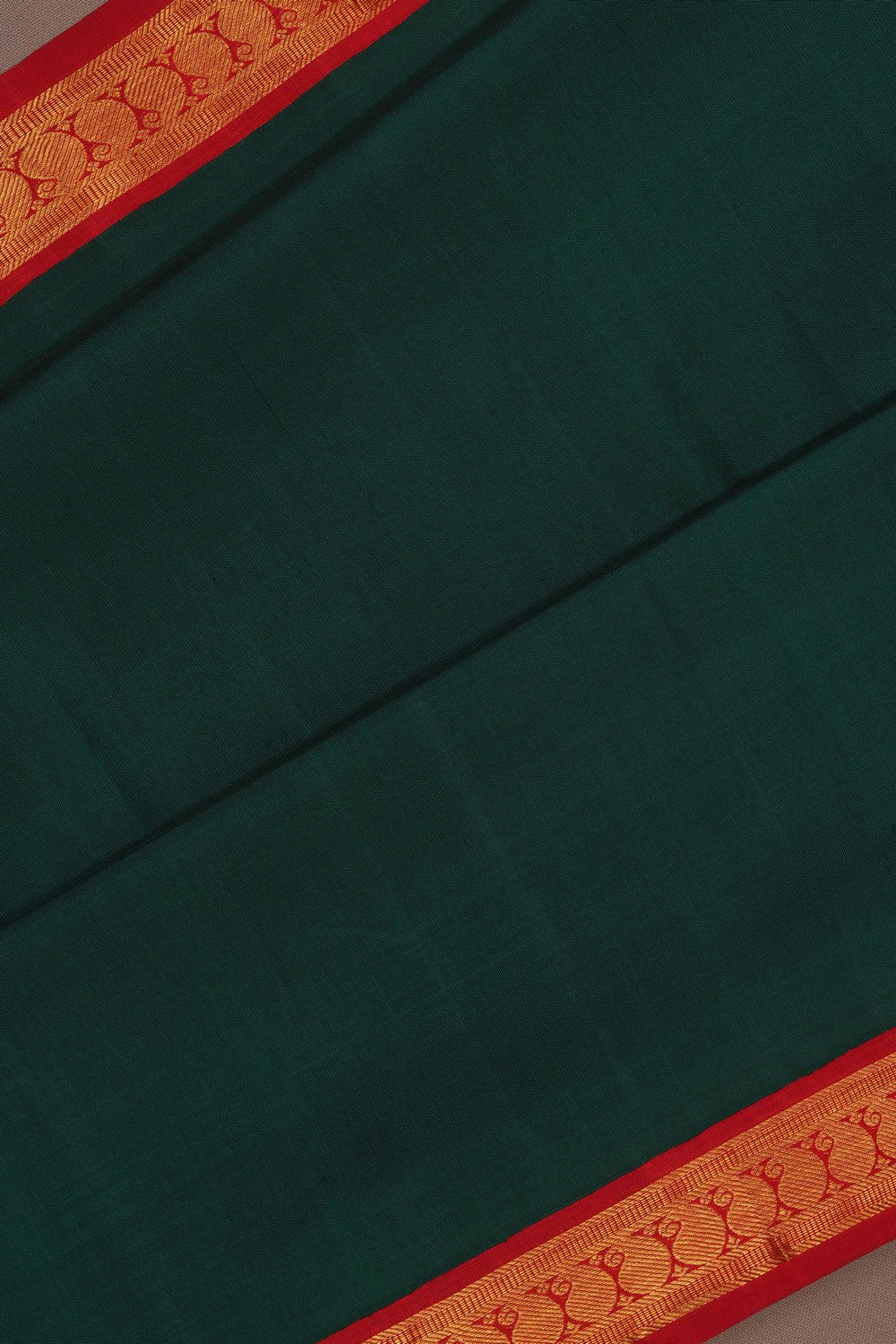 Image of Kanjivaram Silk Green Saree