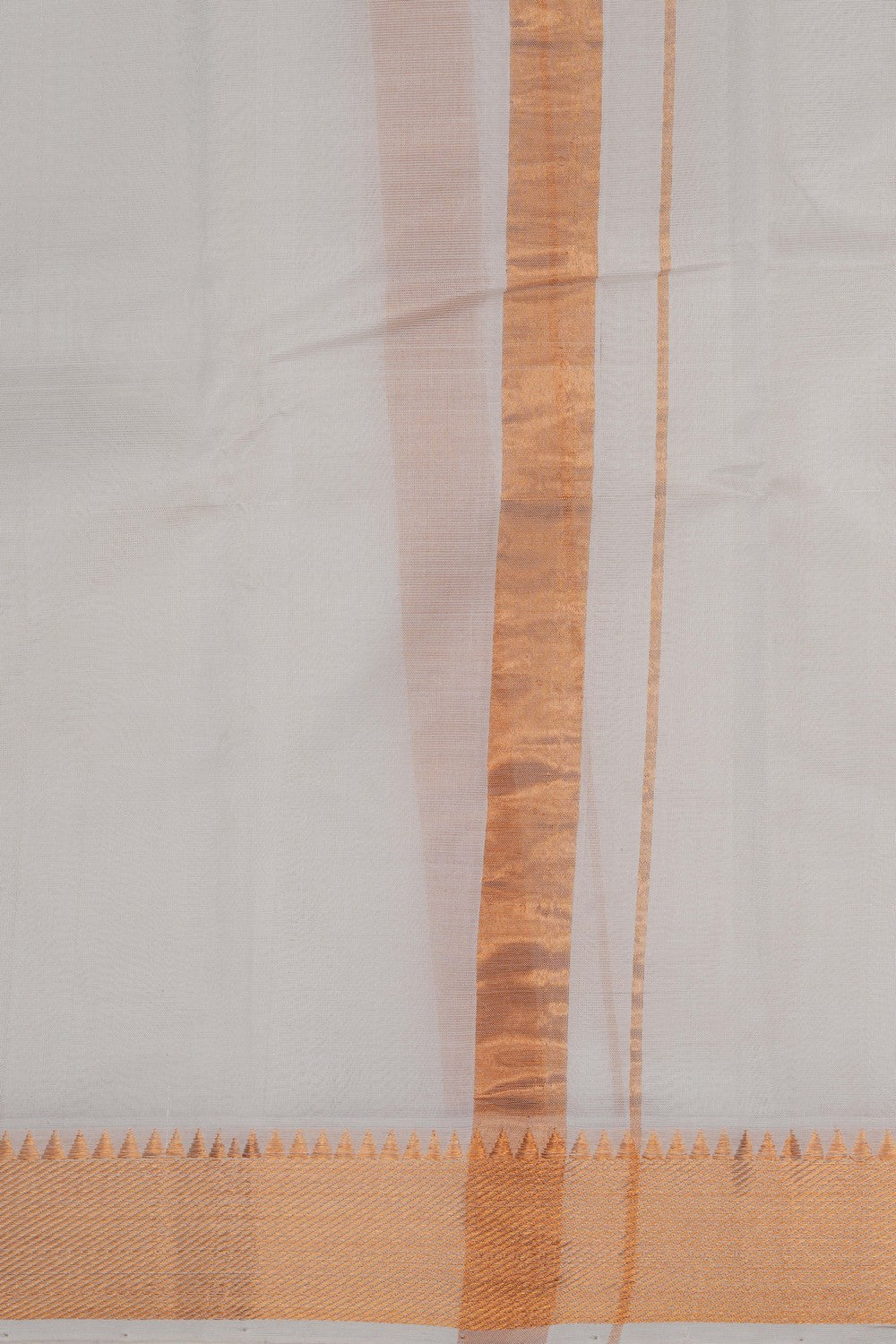 Image of Kanchi Silk Traditional Dhoti With Kanduva (8 X 4)