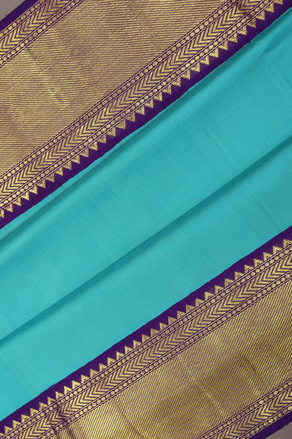 Image of Arani Silk Sea-Green Saree