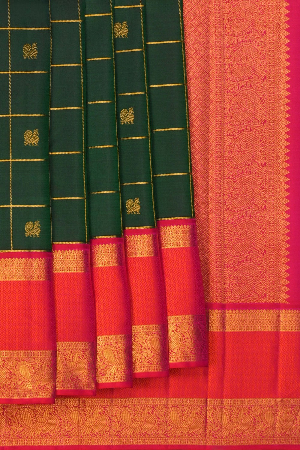 Image of Arani Silk Green Saree