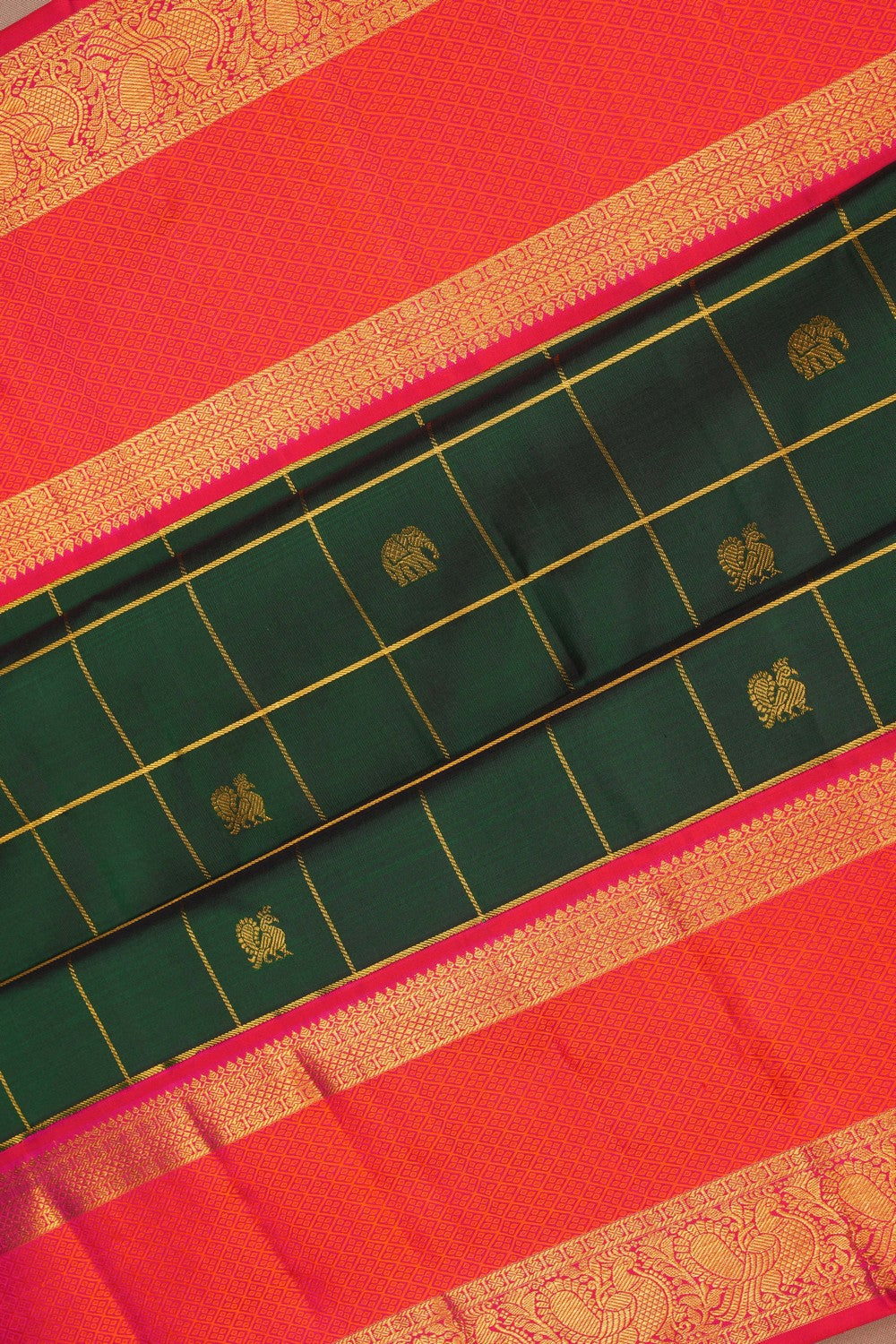 Image of Arani Silk Green Saree