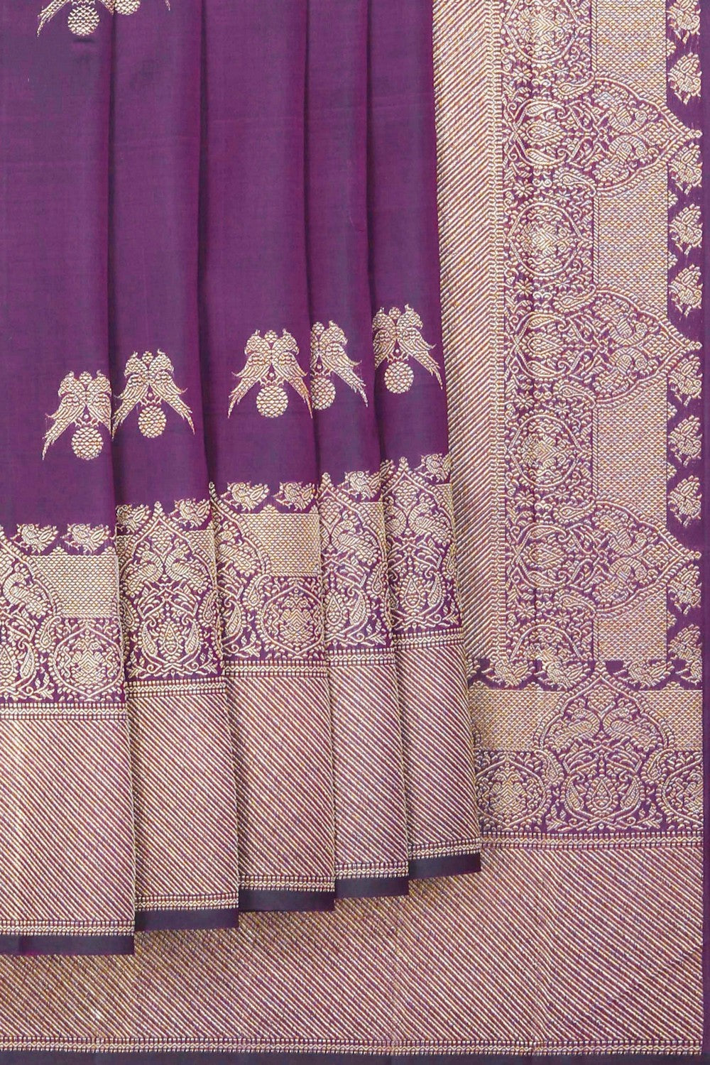 Image of Arani Silk Violet Saree