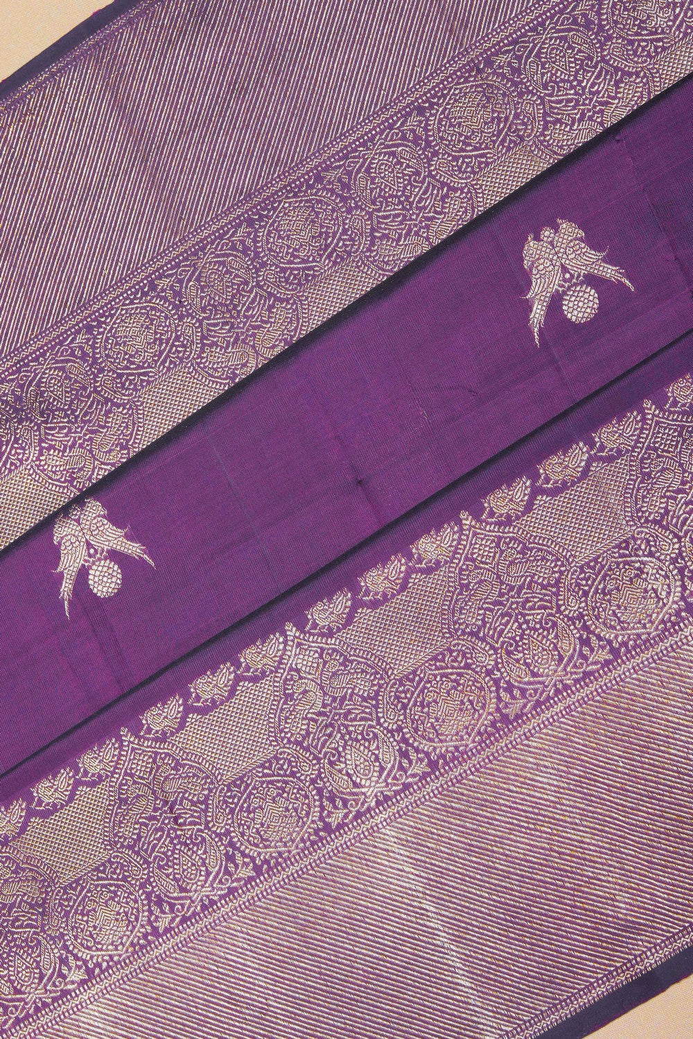 Image of Arani Silk Violet Saree