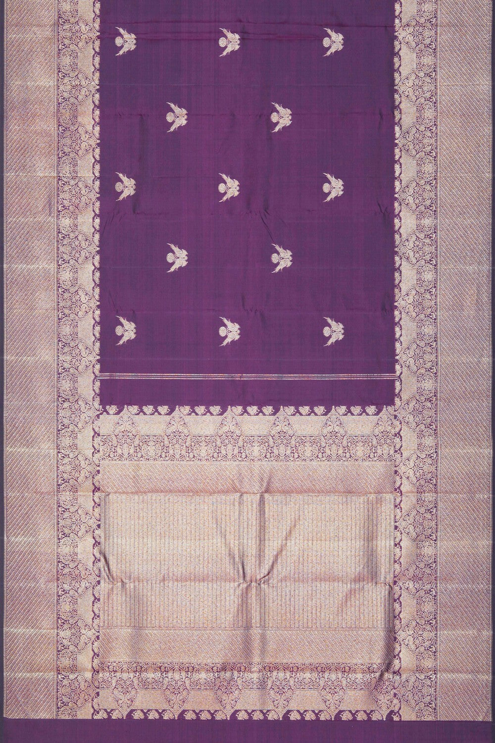 Image of Arani Silk Violet Saree